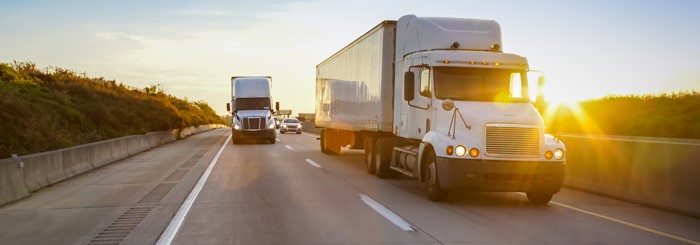 Trucks on Highway